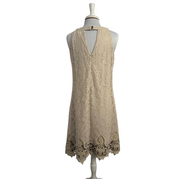 Roxberi Studio Womens XL Boho Crochet Sleeveless Halter Swing Dress Vtg Inspired - Picture 2 of 8